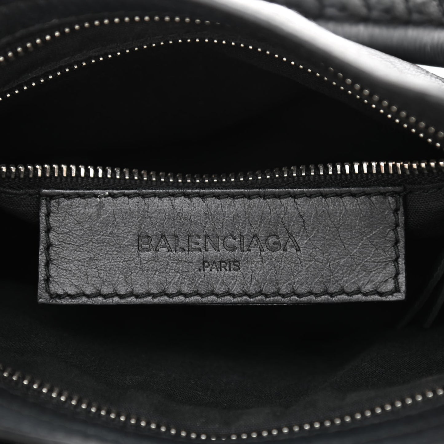 Matte Goatskin Rubber Covered Classic Hardware Mini City Black