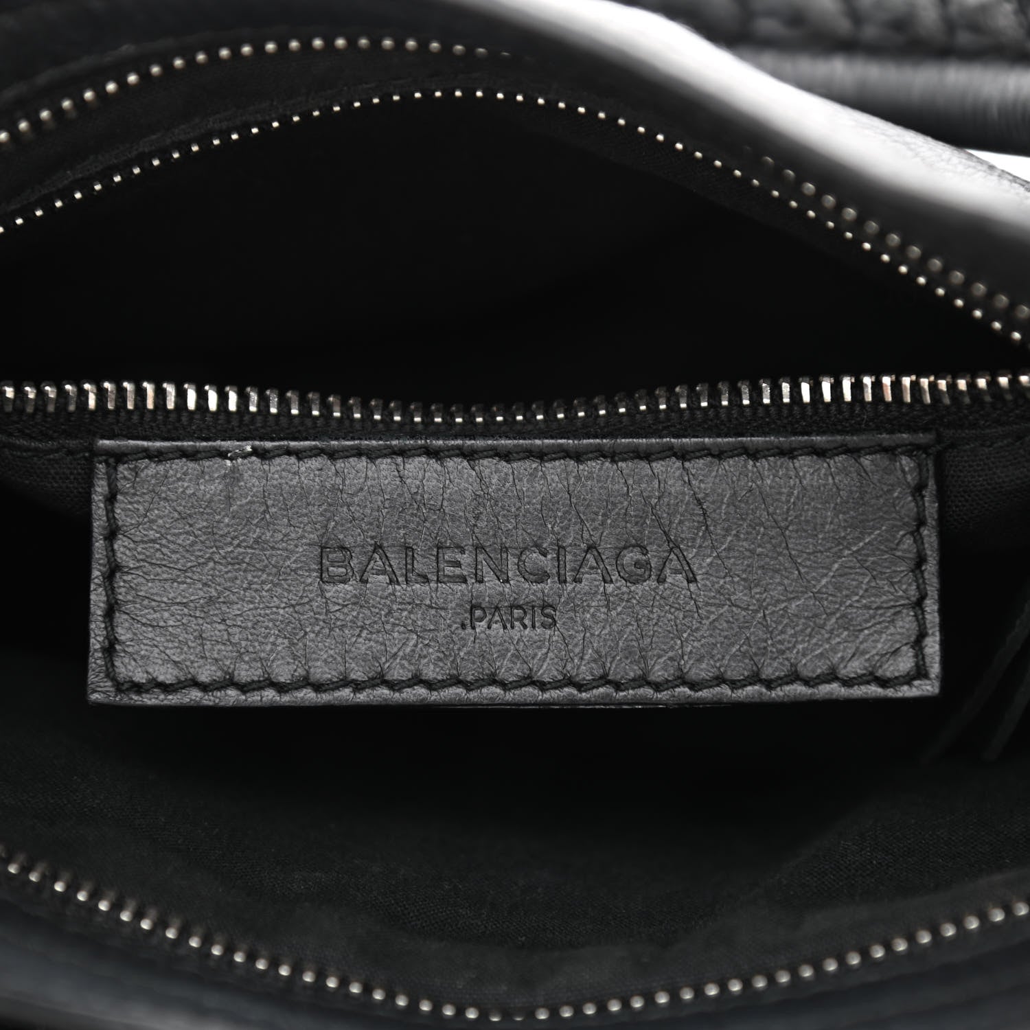 Balenciaga Matte Goatskin Rubber Covered Classic Hardware Mini City Black 6 of 13