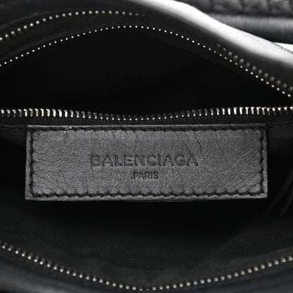 Balenciaga Matte Goatskin Rubber Covered Classic Hardware Mini City Black 6 of 13