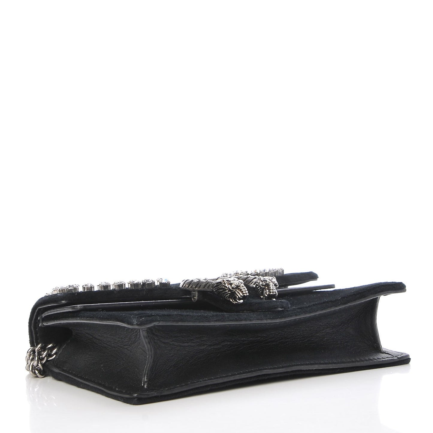Velvet Crystal Super Mini Dionysus Shoulder Bag Black