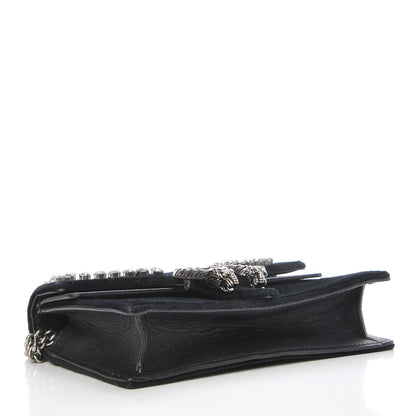 Gucci Velvet Crystal Super Mini Dionysus Shoulder Bag Black 5 of 7