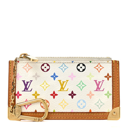 Louis Vuitton Monogram Multicolor Key Pouch White 1 of 8