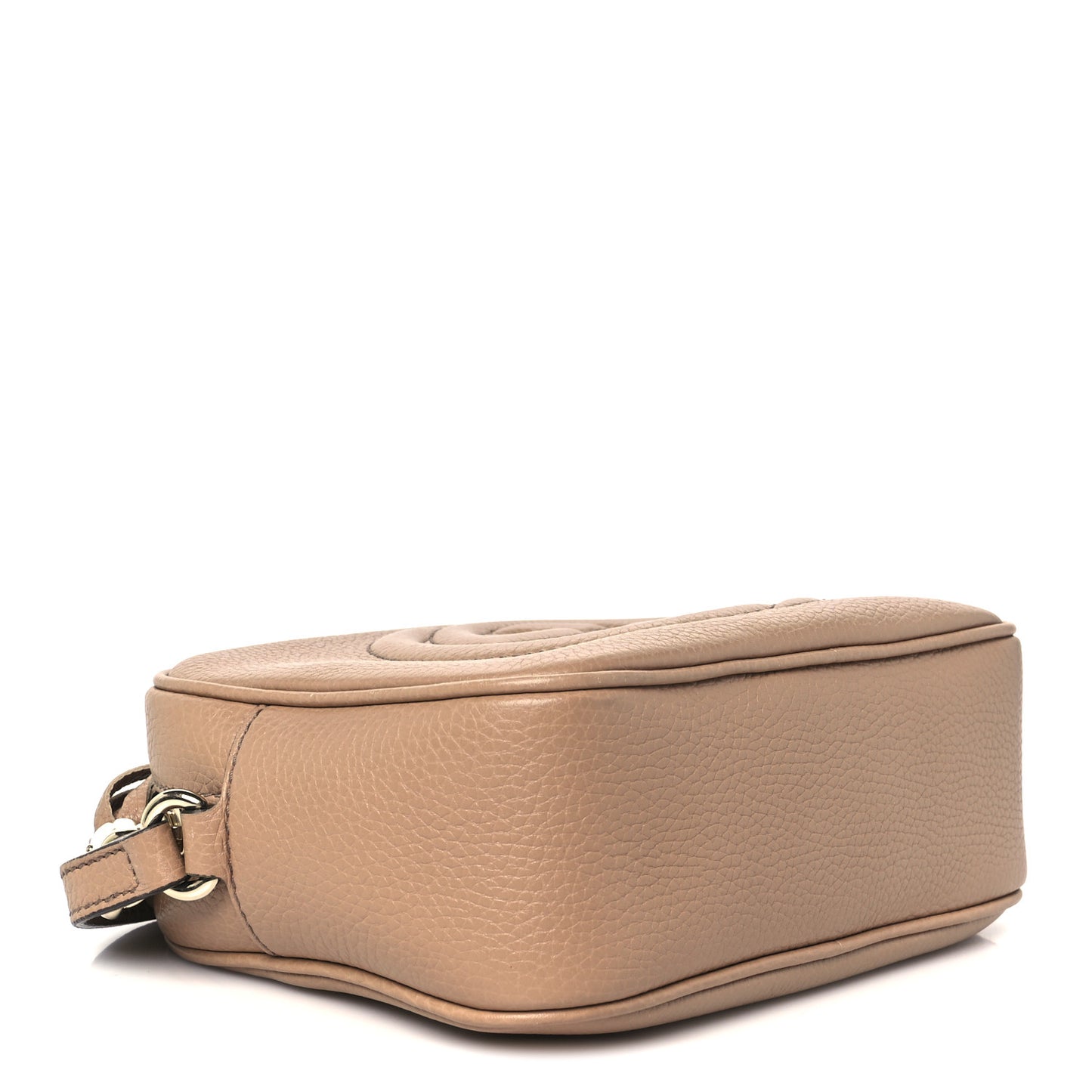 Pebbled Calfskin Small Soho Disco Bag Camelia