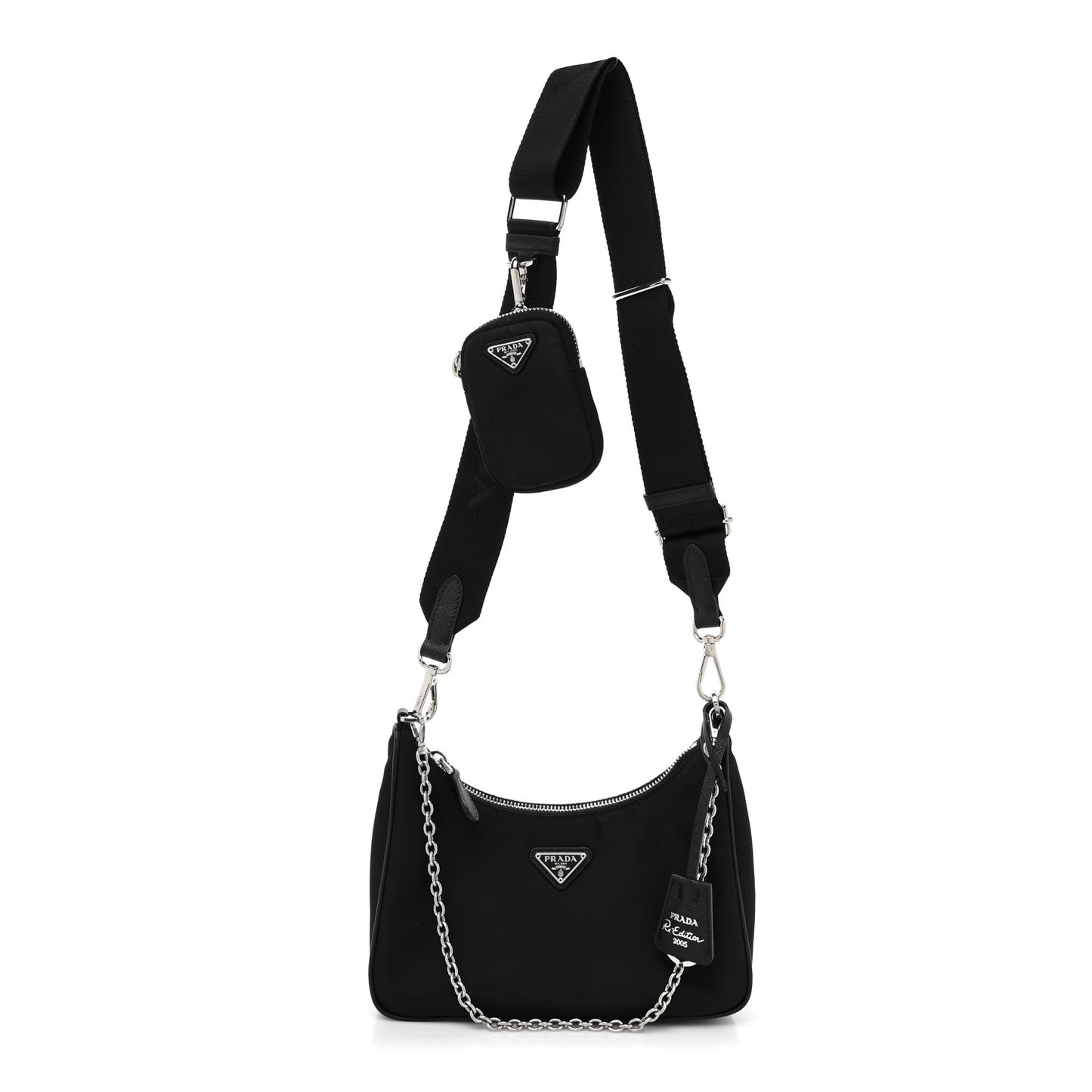 Nylon Re-Edition 2005 Shoulder Bag Black
