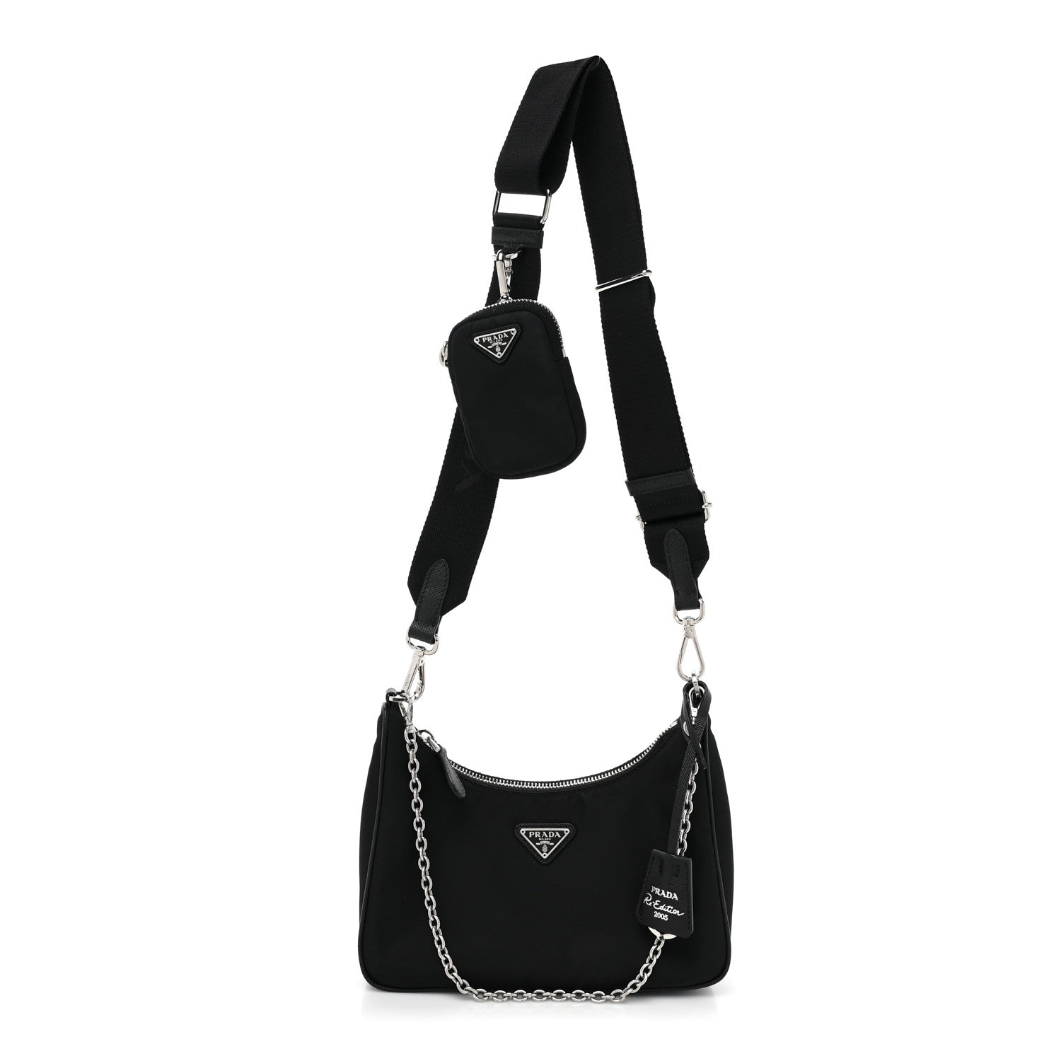 Prada Nylon Re-Edition 2005 Shoulder Bag Black 1 of 8