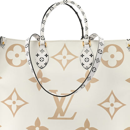 Louis Vuitton Monogram Giant Onthego GM Kaki Beige 8 of 12