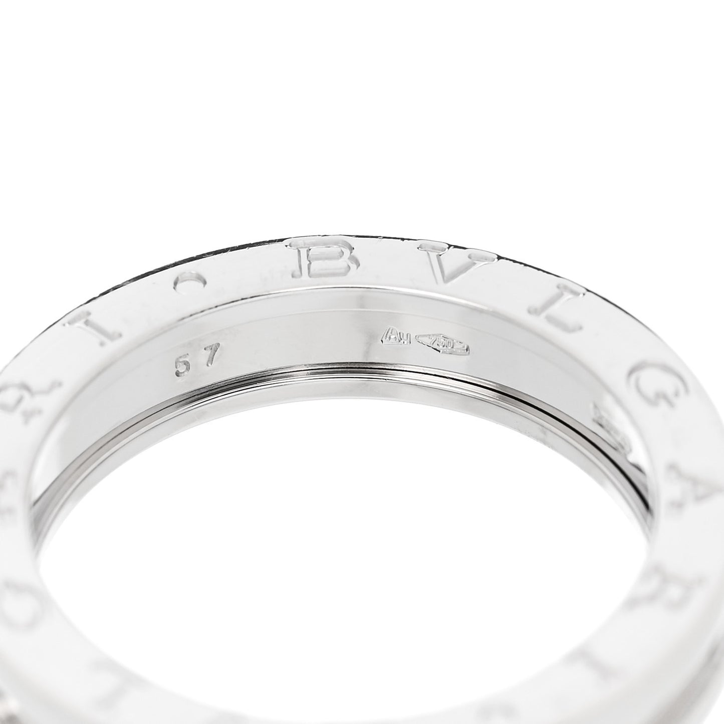18K White Gold B.Zero1 One-Band Ring 57 8