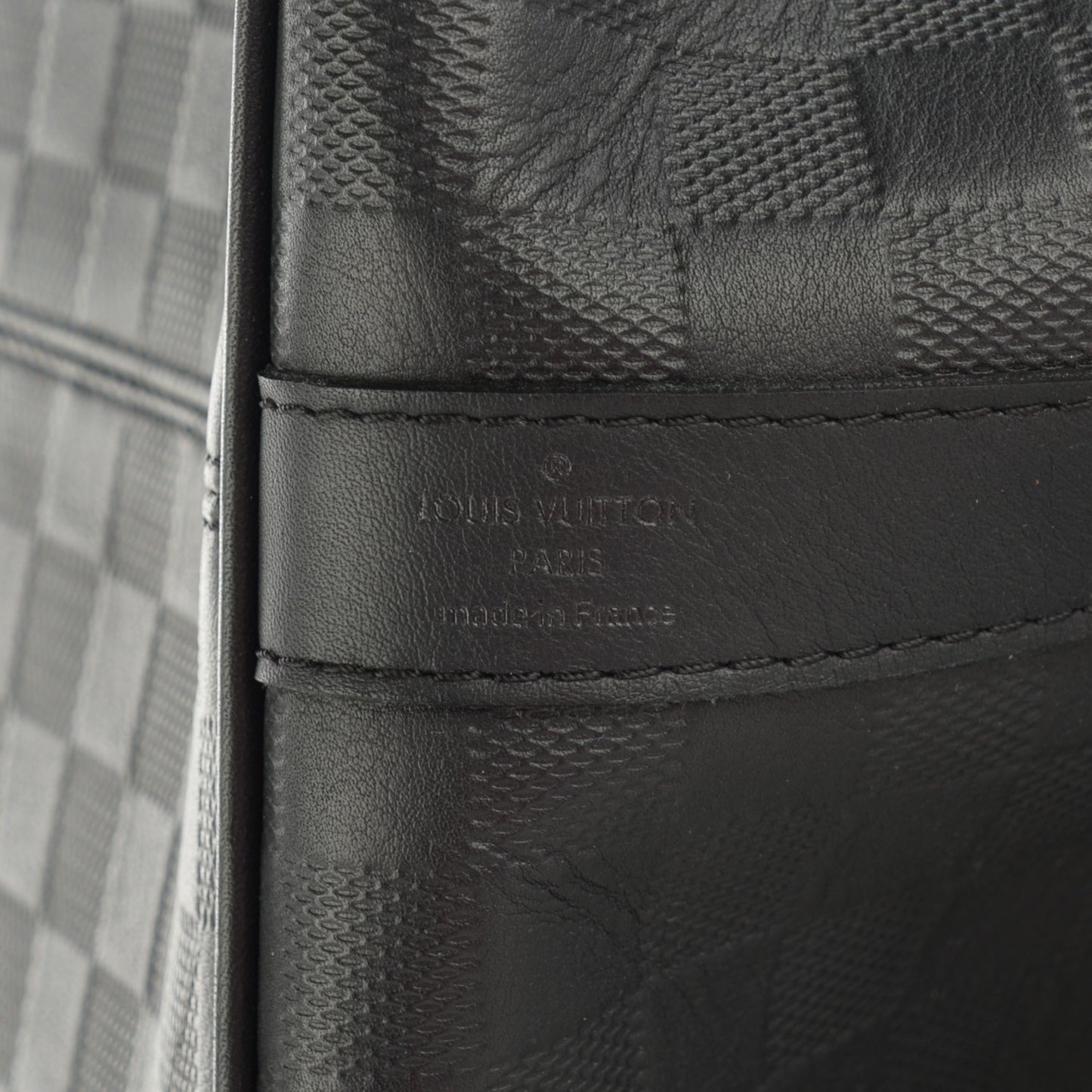 Damier Infini Keepall Bandouliere 45 Onyx