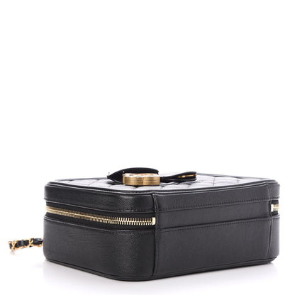 Chanel Caviar Quilted Medium CC Filigree Vanity Case Black 4 of 9