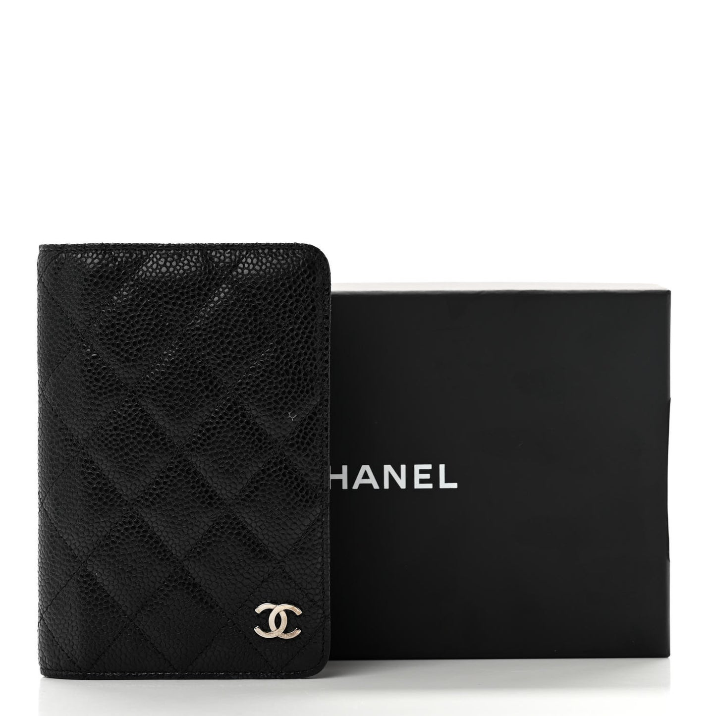 Caviar Quilted Agenda Cover Black
