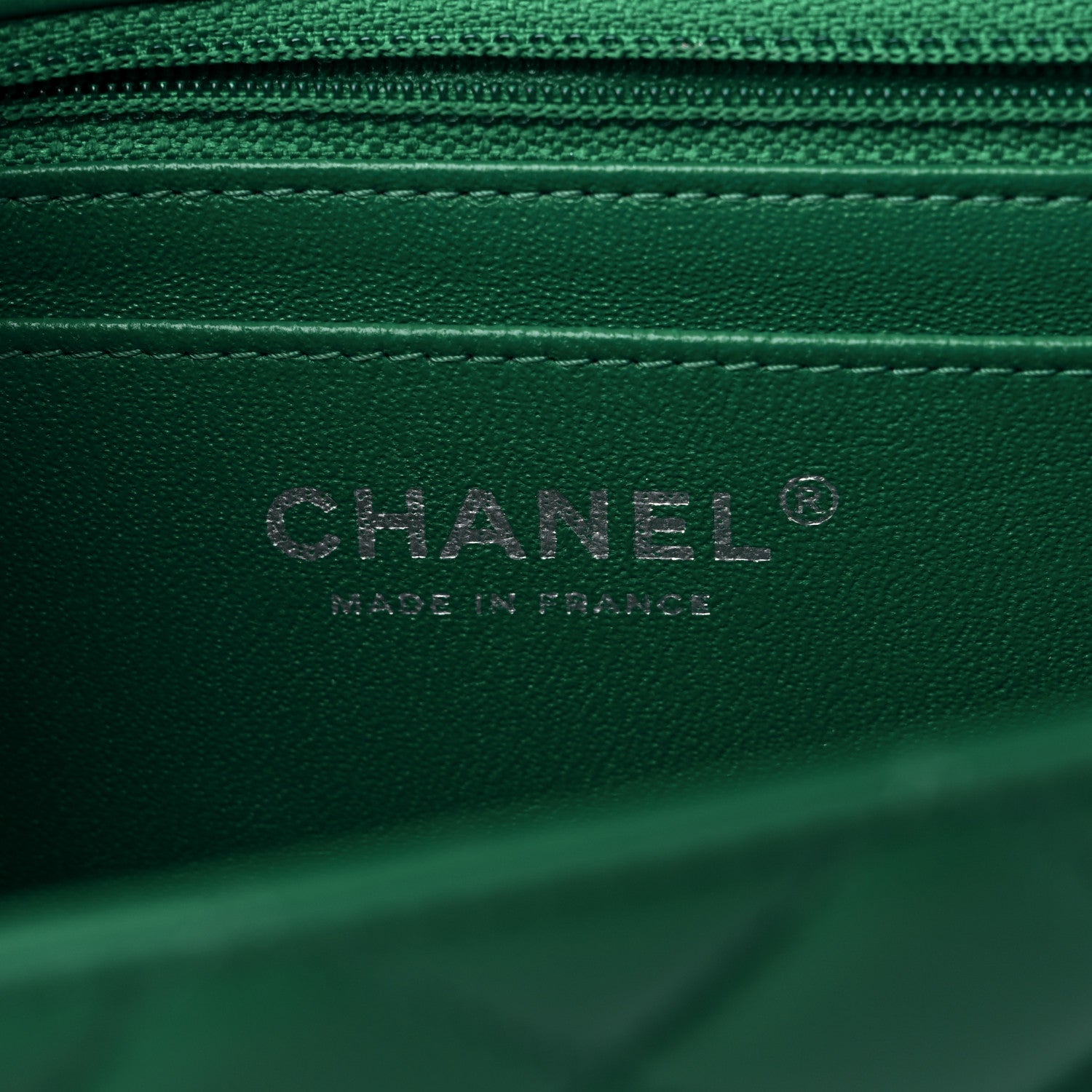 Chanel Lambskin Quilted Mini Rectangular Flap Green 6 of 13