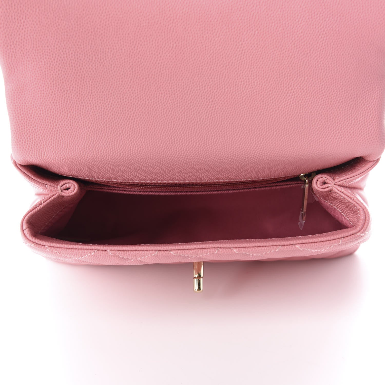 Chanel Caviar Quilted Mini Coco Handle Flap Pink 4 of 10