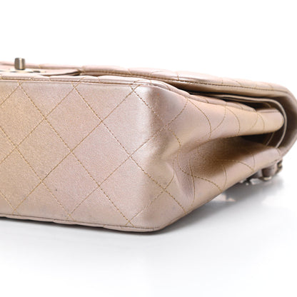 Chanel Metallic Lambskin Quilted Jumbo Double Flap Gold 10 of 17
