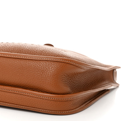 Hermes Taurillon Clemence Evelyne III PM Gold 10 of 10