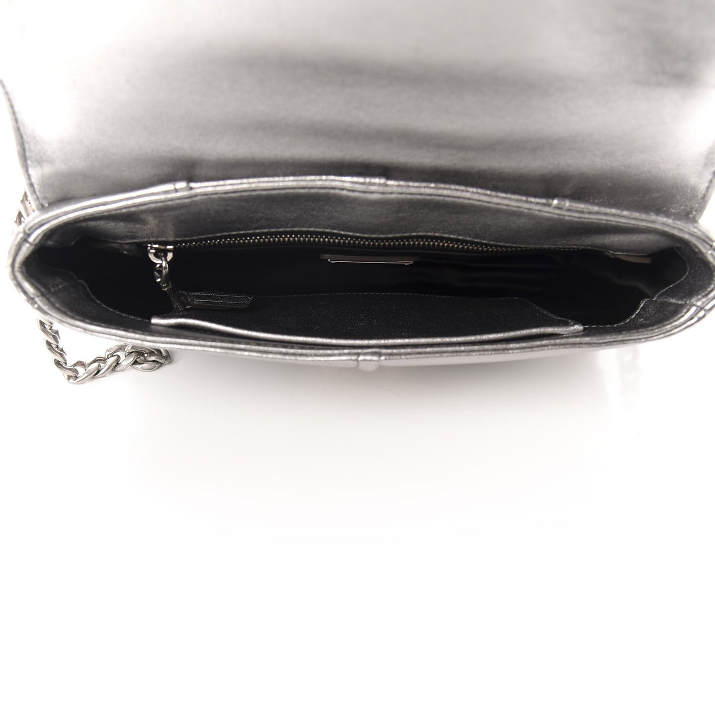 Nappa Matelasse Biker Shoulder Bag Cromo