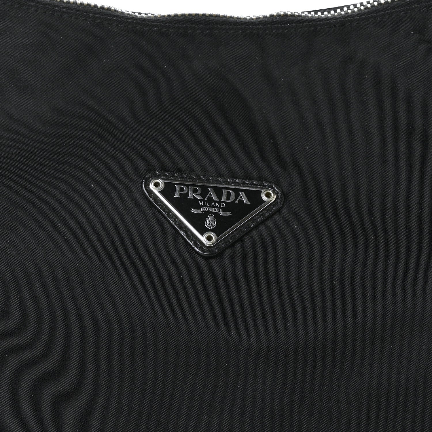 Prada Tessuto Nylon Hobo Black 6 of 9
