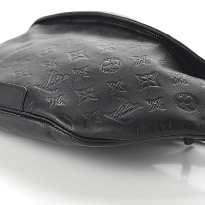 Louis Vuitton Calfskin Monogram Shadow Discovery Bumbag Black 7 of 9
