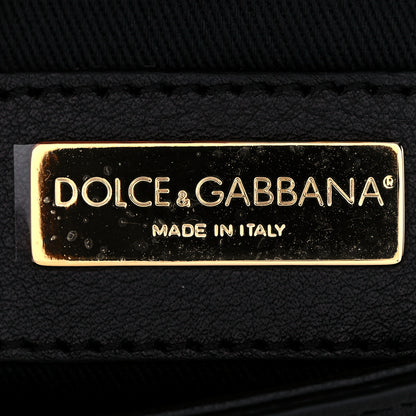 Dolce & Gabbana Dauphine Leopard Print Mini Miss Sicily Satchel Black 7 of 10