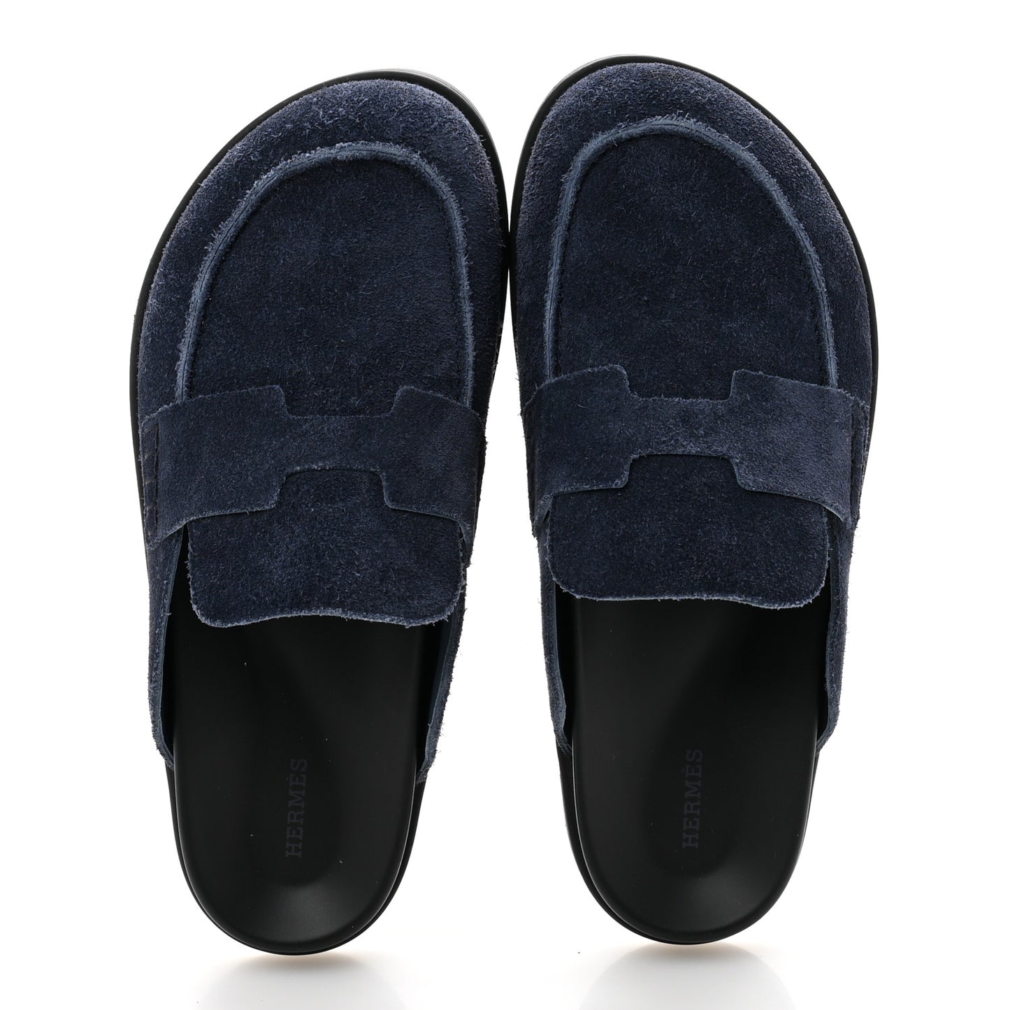 Suede Calfskin Mens Go Mules 43 Bleu Celeste