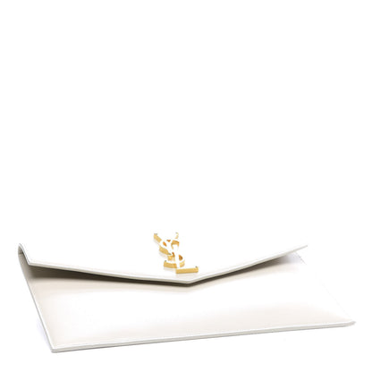 Saint Laurent Smooth Shiny Calfskin Uptown Pouch Crema Soft 3 of 9