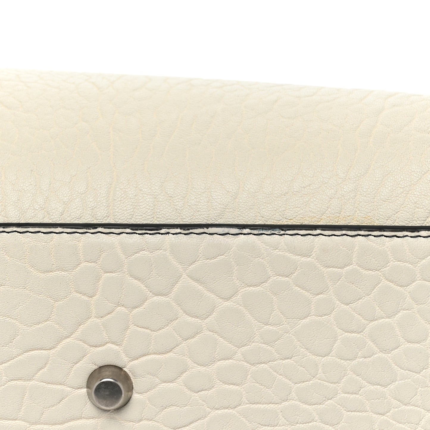 Canyon Grained Lambskin Large Lady Dior Off White