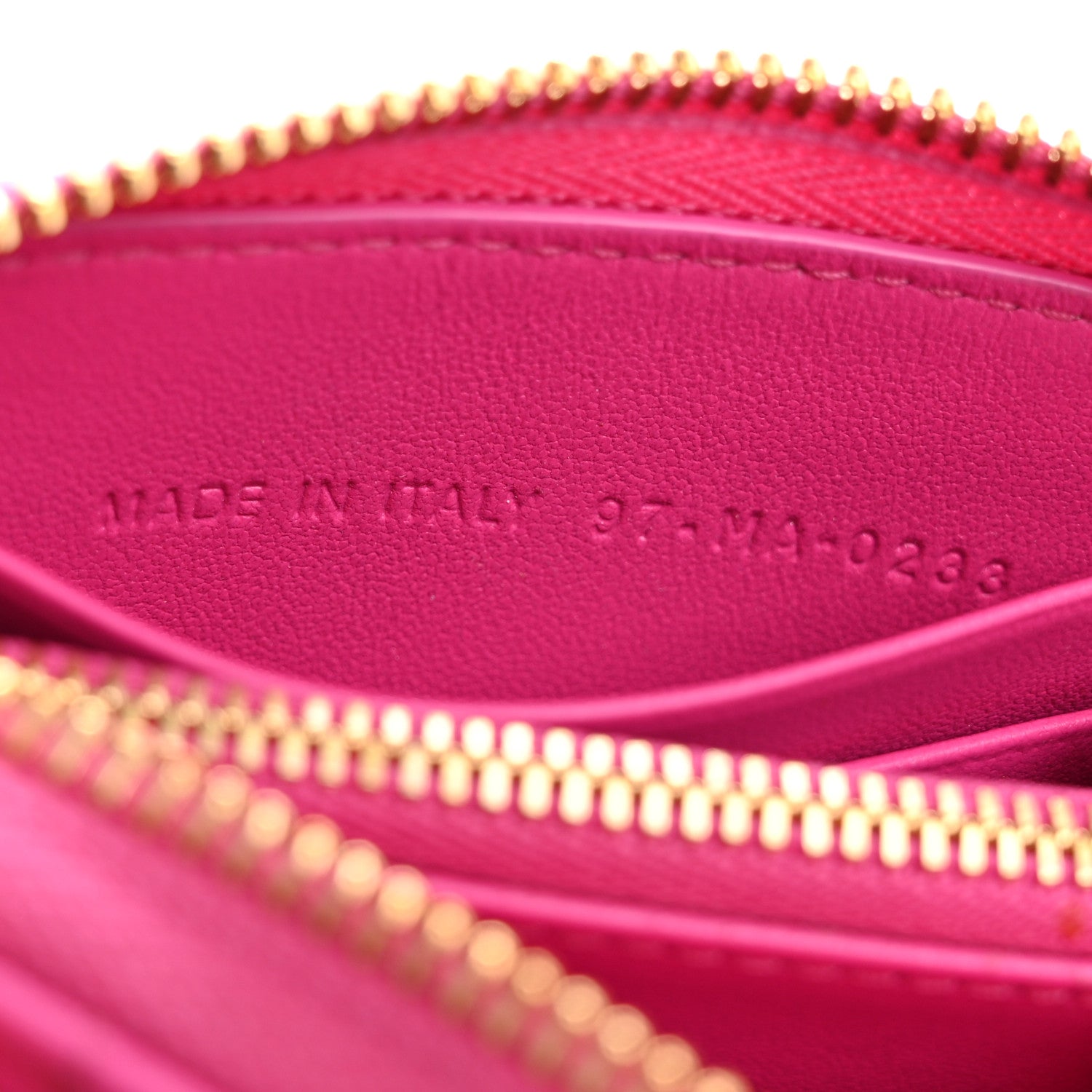 Christian Dior Lambskin Cannage Mini Lady Dior Zip Portemonnaie Rani Pink 7 of 8