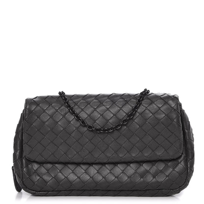 Bottega Veneta Nappa Intrecciato Mini Messenger Bag Light Grey 1 of 11