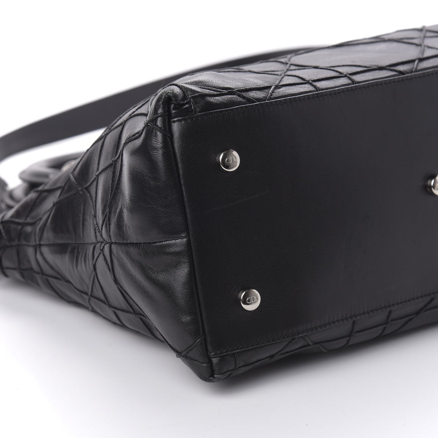 Lambskin Cannage Medium Granville Tote Black