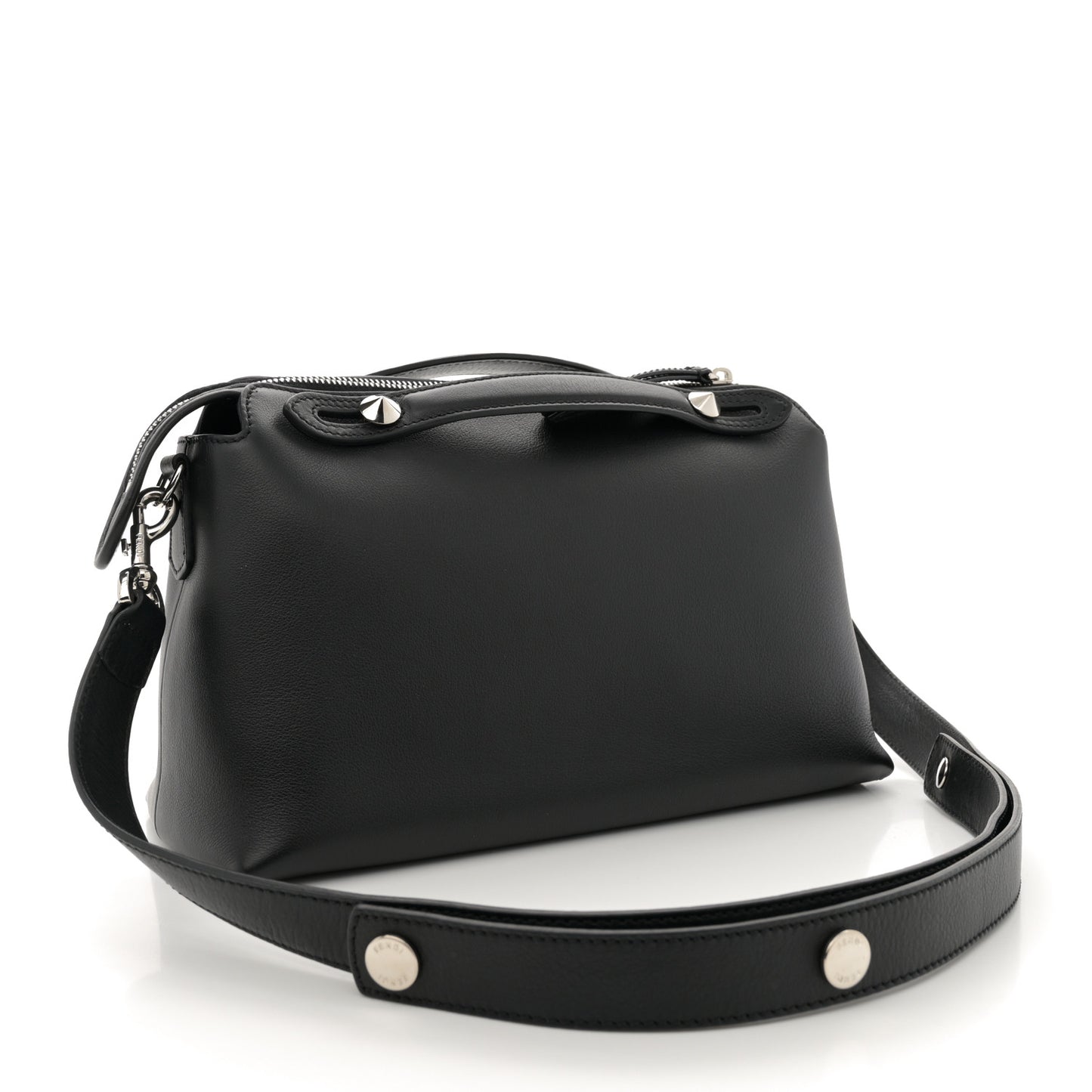 Vitello Dolce Marmol Medium By The Way Boston Bag Black