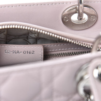 Christian Dior Lambskin Cannage Medium Lady Dior Light Pink 9 of 11