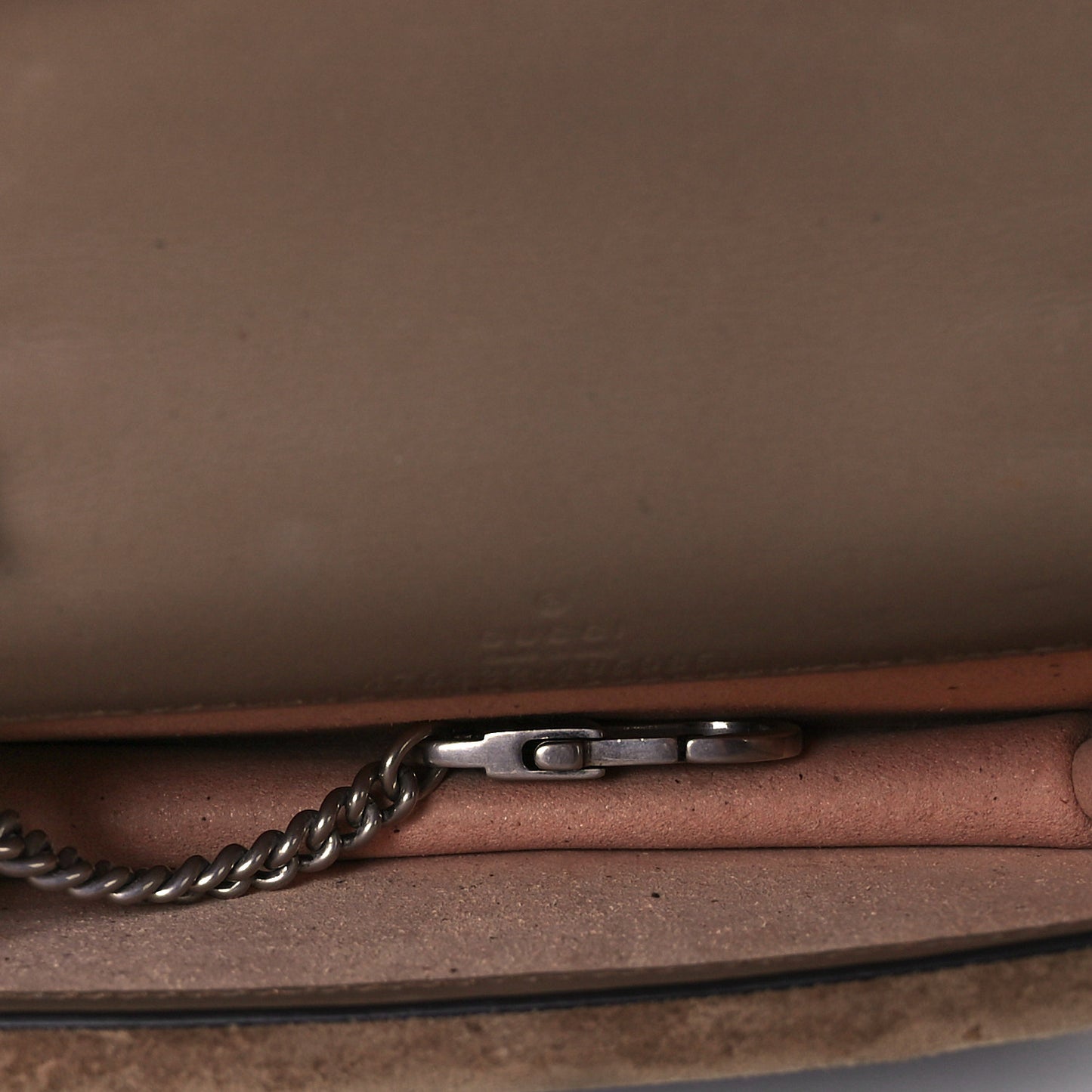 GG Supreme Monogram Super Mini Dionysus Shoulder Bag Taupe