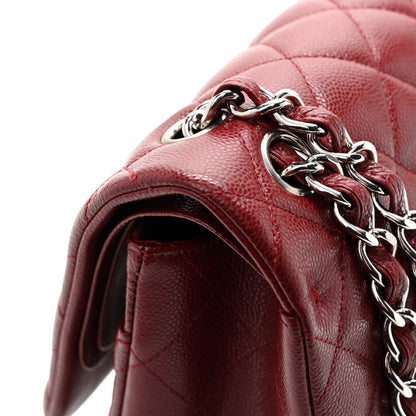 Chanel Caviar Quilted Jumbo Double Flap Burgundy 11 of 13