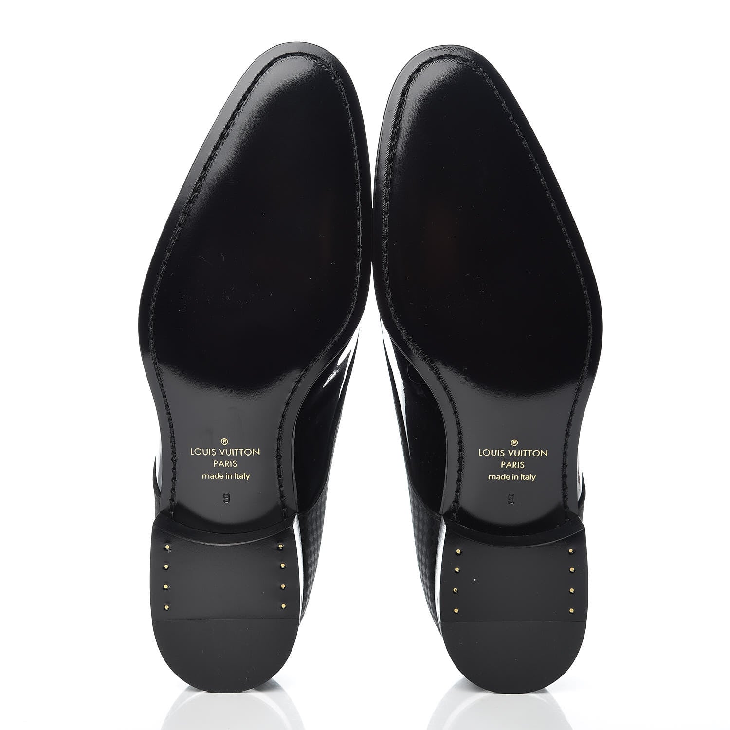 Louis Vuitton Petit Damier Patent Solferino Derby 9 Black 7 of 7