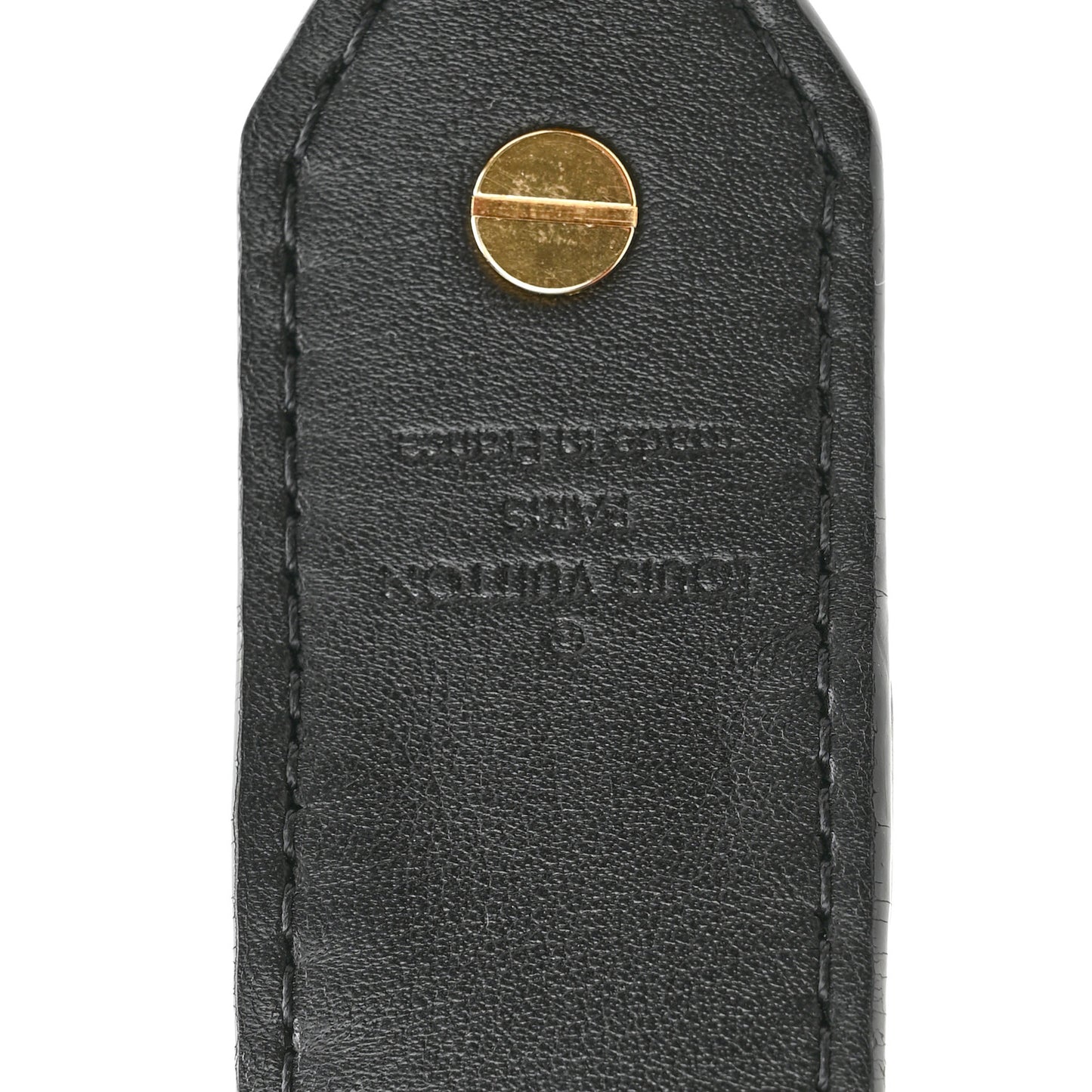 Reverse Monogram Bandouliere Shoulder Strap XL Black