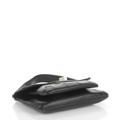 Chanel Calfskin Square Stitched Mademoiselle Shoulder Bag Black 4 of 7
