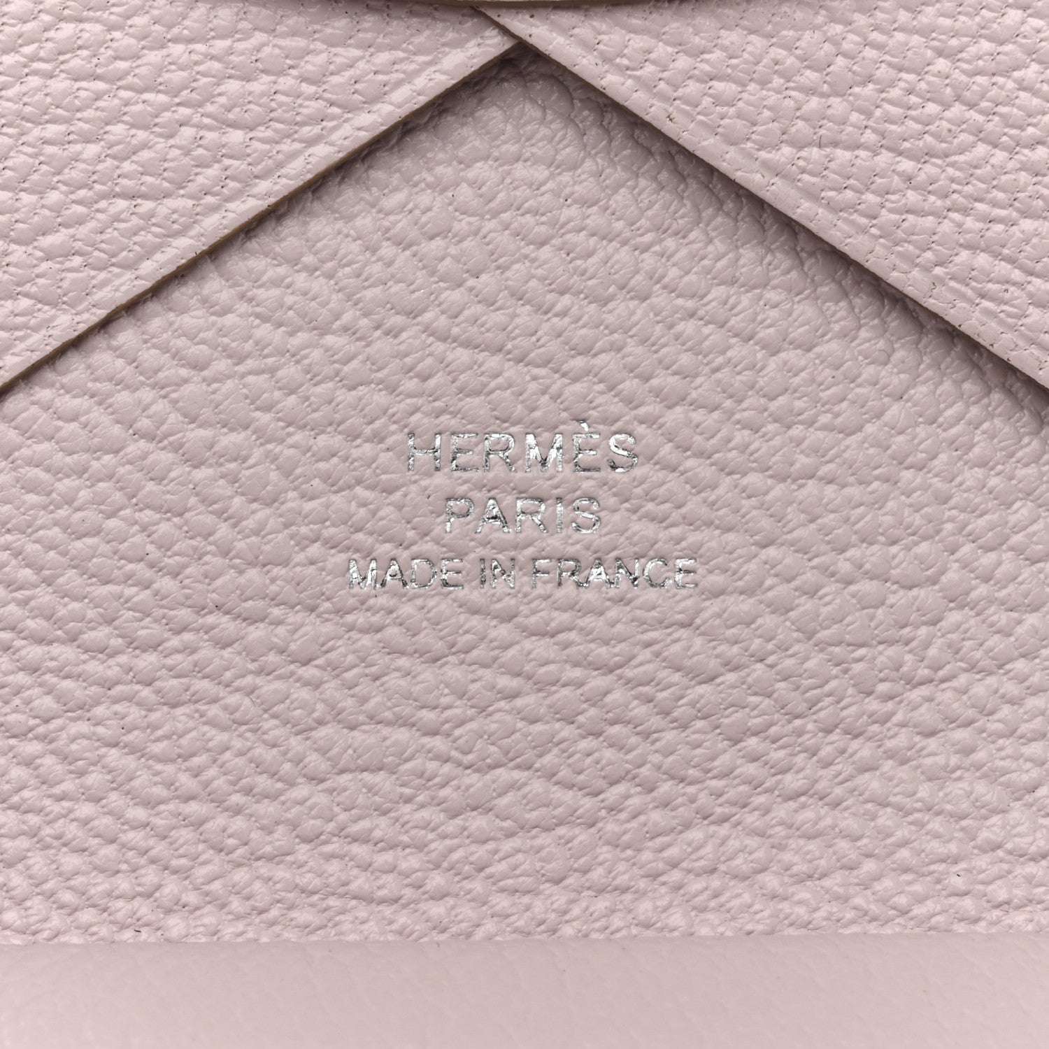 Hermes Chevre Mysore Calvi Duo Card Case Mauve Pale 6 of 8