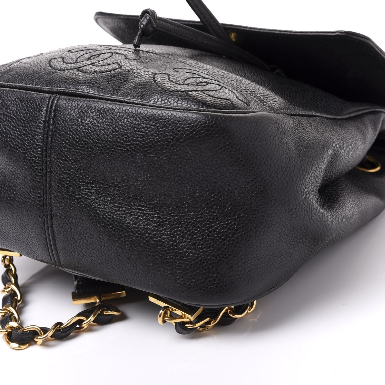 Chanel Caviar CC Backpack Black 8 of 9