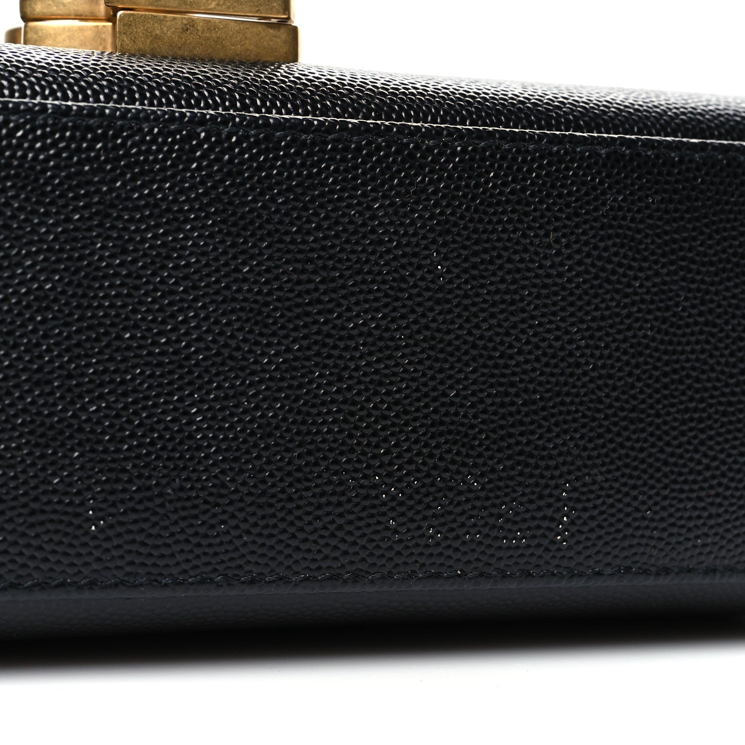 Saint Laurent Grain de Poudre Mini Classic Monogram Cassandra Top Handle Black Rouge Legion 11 of 11