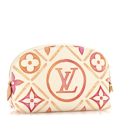 Louis Vuitton Monogram Tiles By The Pool Cosmetic Pouch Coral 3 of 7