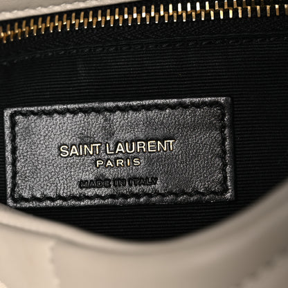 Saint Laurent Lambskin Quilted Toy Loulou Puffer Monogram Chain Satchel Crema Soft 6 of 14