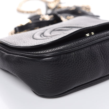 Gucci Pebbled Calfskin Small Soho Flap Crossbody Black 8 of 15
