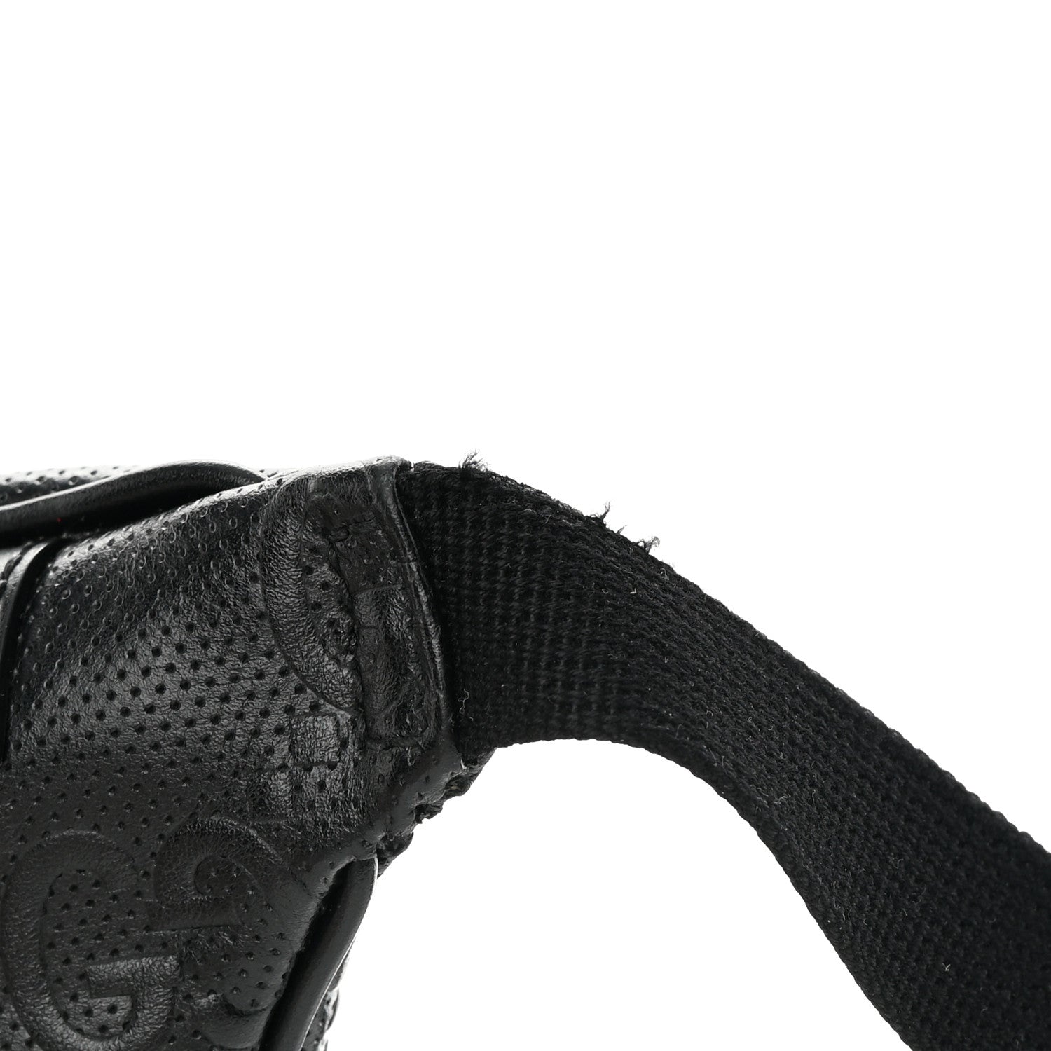 Gucci Calfskin GG Tennis Embossed Belt Bag Black 11 of 12