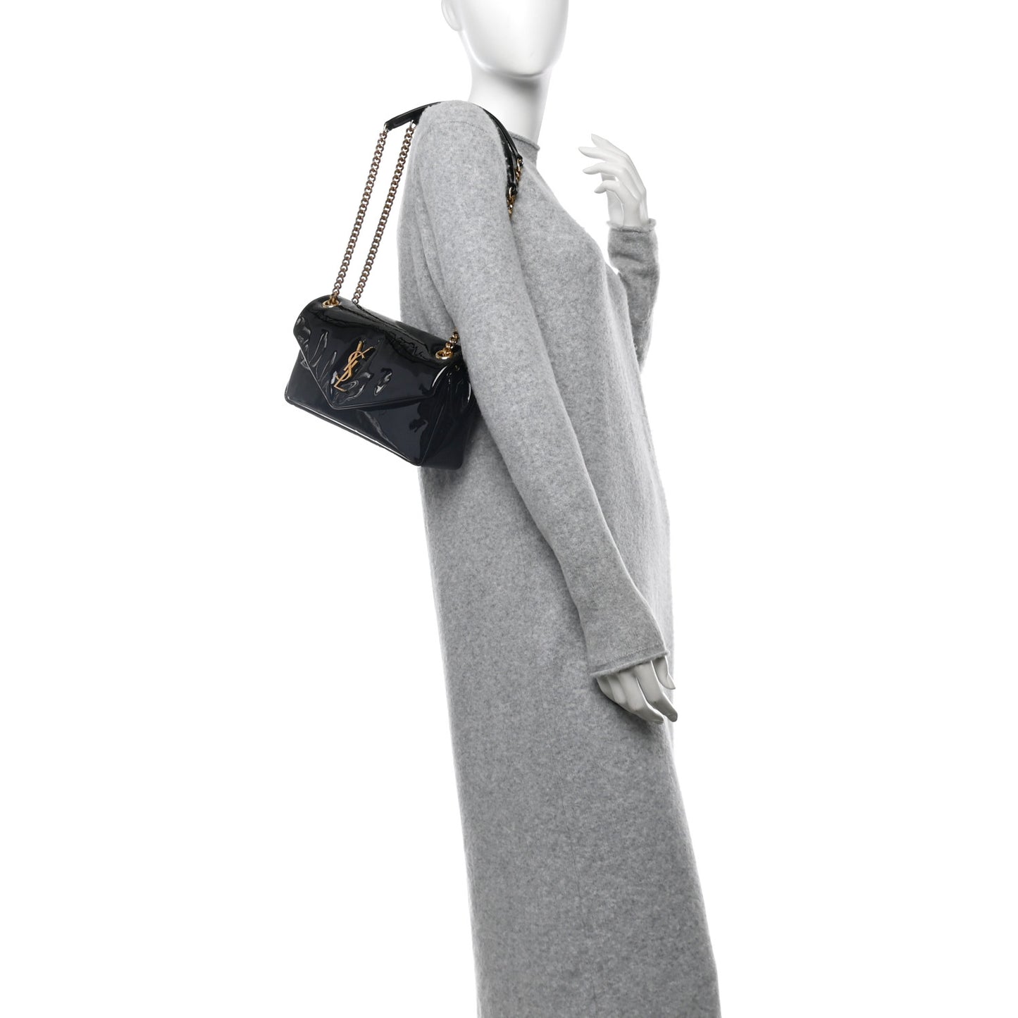 Patent Calfskin Calypso Black