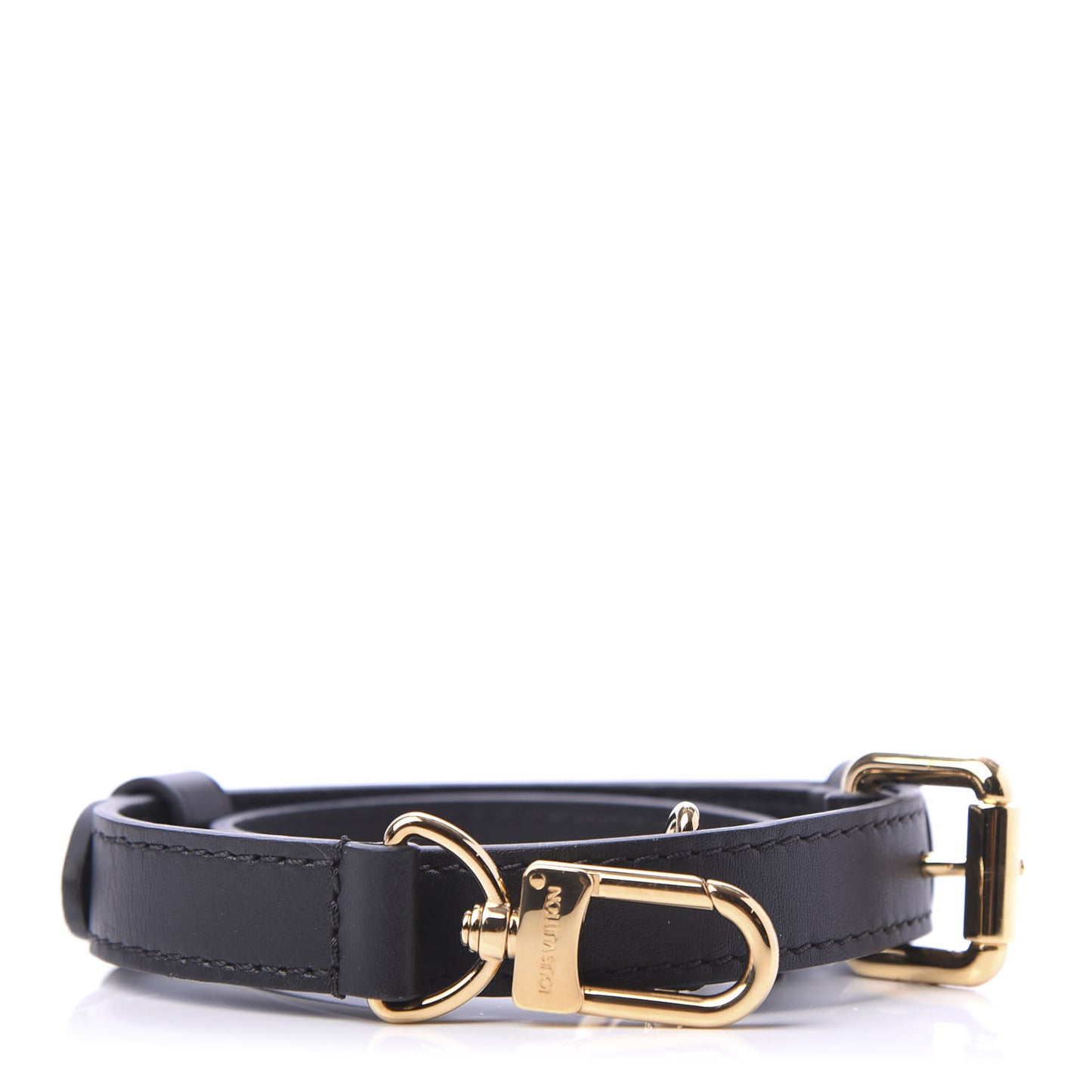 Calfskin Speedy Bandouliere Shoulder Strap Black