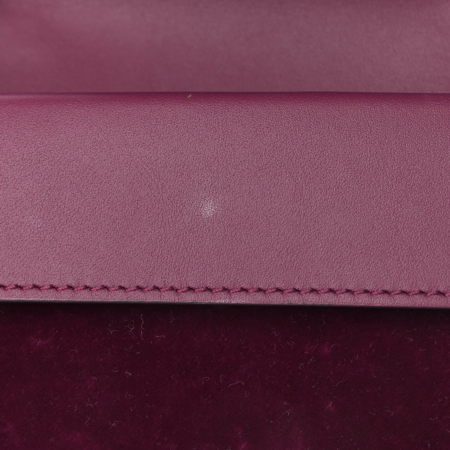 Velvet Super Mini Dionysus Shoulder Bag Fuchsia Violet Cyclamen