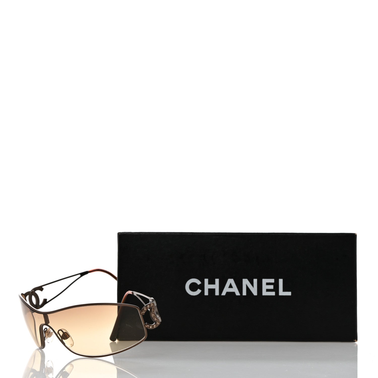 Chanel Crystal CC Logo Sunglasses 4073-B Gold 7 of 7