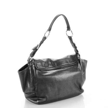 Prada Soft Calf Flap Shoulder Bag Nero Black 3 of 7