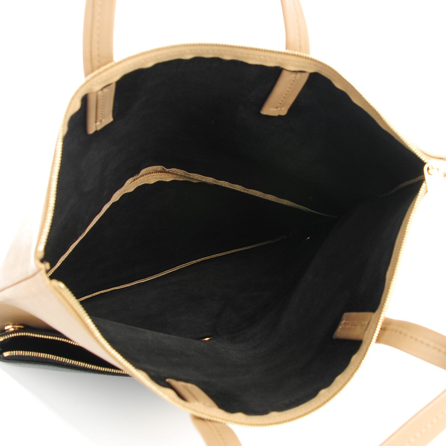 Celine Calfskin Bi-Color Folded Cabas Camel 8 of 12