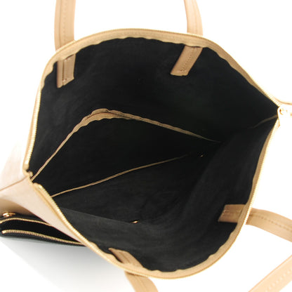 Celine Calfskin Bi-Color Folded Cabas Camel 8 of 12