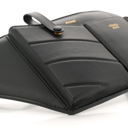Fendi Vitello Grace Matte 3 Pocket Belt Pouch Black 8 of 10